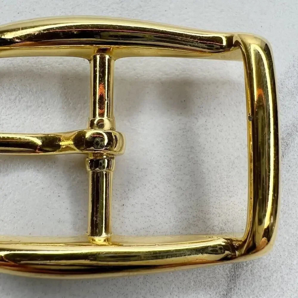 Vintage Gold Tone Simple Basic Belt Buckle for up to 1 Inch Belt